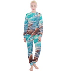 Waves Of The Ocean Women s Lounge Set by GardenOfOphir