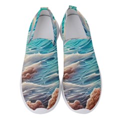 Waves Of The Ocean Women s Slip On Sneakers by GardenOfOphir