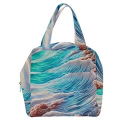 Waves Of The Ocean Boxy Hand Bag by GardenOfOphir