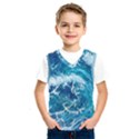 Abstract Blue Ocean Waves Iii Kids  Basketball Tank Top View1