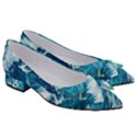 Abstract Blue Ocean Waves Iii Women s Bow Heels View3