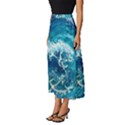 Abstract Blue Ocean Waves Iii Classic Midi Chiffon Skirt View2