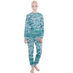 Nature Ocean Waves Women s Lounge Set by GardenOfOphir