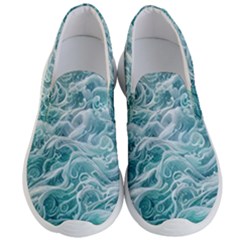 Nature Ocean Waves Men s Lightweight Slip Ons by GardenOfOphir