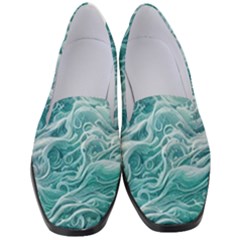 Nature Ocean Waves Women s Classic Loafer Heels by GardenOfOphir