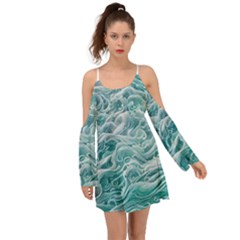 Nature Ocean Waves Boho Dress by GardenOfOphir