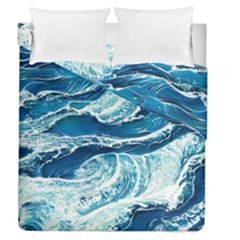 Summer Ocean Waves Duvet Cover Double Side (queen Size) by GardenOfOphir