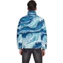 Summer Ocean Waves Men s Puffer Bubble Jacket Coat View4