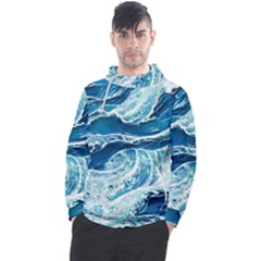 Summer Ocean Waves Men s Pullover Hoodie by GardenOfOphir