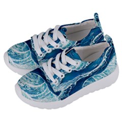 Summer Ocean Waves Kids  Lightweight Sports Shoes by GardenOfOphir