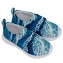 Summer Ocean Waves Kids  Velcro No Lace Shoes View3