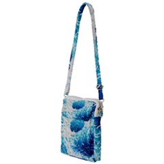 Abstract Blue Ocean Wave Ii Multi Function Travel Bag by GardenOfOphir