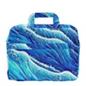 Blue Ocean Wave Watercolor MacBook Pro 13  Shoulder Laptop Bag  View4