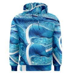 Blue Wave Men s Core Hoodie by GardenOfOphir