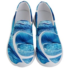 Blue Wave Men s Lightweight Slip Ons by GardenOfOphir