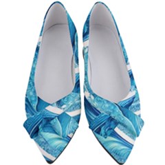 Blue Wave Women s Bow Heels by GardenOfOphir