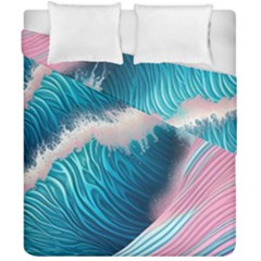 Pink Sea Water Duvet Cover Double Side (california King Size) by GardenOfOphir