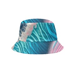 Pink Sea Water Bucket Hat (kids) by GardenOfOphir