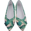 Blue Wave Pattern Women s Bow Heels View1