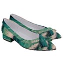 Blue Wave Pattern Women s Bow Heels View3