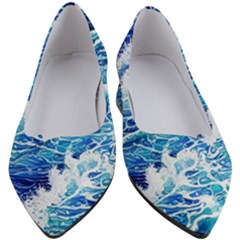 Abstract Blue Wave Women s Block Heels  by GardenOfOphir