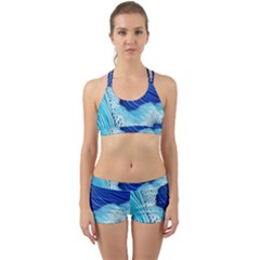 Waves Blue Ocean Back Web Gym Set by GardenOfOphir