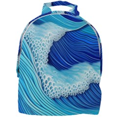 Waves Blue Ocean Mini Full Print Backpack by GardenOfOphir