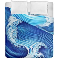 Watercolor Wave Duvet Cover Double Side (california King Size) by GardenOfOphir