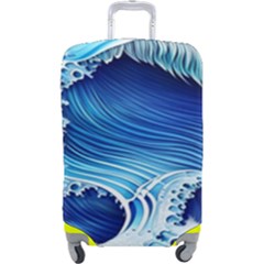 Watercolor Wave Luggage Cover (large) by GardenOfOphir