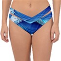 Watercolor Wave Double Strap Halter Bikini Bottoms View1