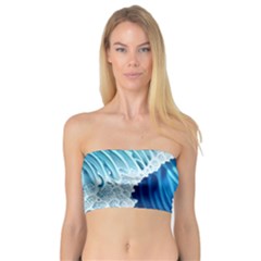 Beach Wave Bandeau Top by GardenOfOphir