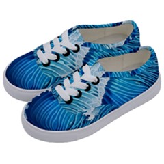 Beach Wave Kids  Classic Low Top Sneakers by GardenOfOphir