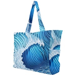 Beach Wave Simple Shoulder Bag by GardenOfOphir