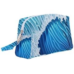 Beach Wave Wristlet Pouch Bag (large) by GardenOfOphir