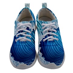 Beach Wave Women Athletic Shoes by GardenOfOphir