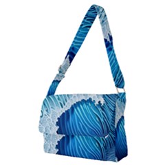 Beach Wave Full Print Messenger Bag (m) by GardenOfOphir