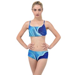 Wave Layered Top Bikini Set