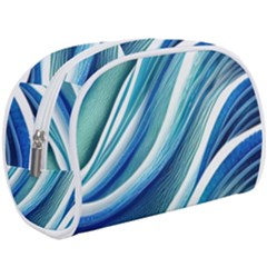 Blue Ocean Waves Make Up Case (large) by GardenOfOphir