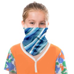 Blue Ocean Waves Face Covering Bandana (kids) by GardenOfOphir