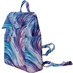 Abstract Pastel Ocean Waves Buckle Everyday Backpack by GardenOfOphir