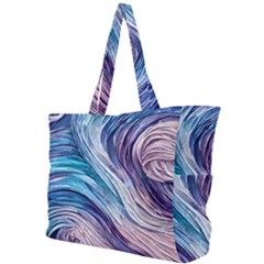 Abstract Pastel Ocean Waves Simple Shoulder Bag by GardenOfOphir