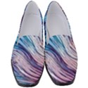 Abstract Pastel Ocean Waves Women s Classic Loafer Heels View1