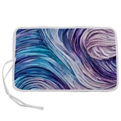 Abstract Pastel Ocean Waves Pen Storage Case (s) by GardenOfOphir