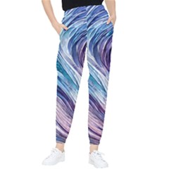 Abstract Pastel Ocean Waves Tapered Pants by GardenOfOphir