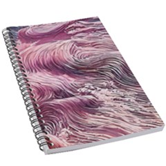 Abstract Pink Ocean Waves 5 5  X 8 5  Notebook by GardenOfOphir