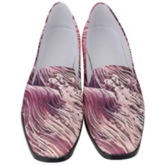 Abstract Pink Ocean Waves Women s Classic Loafer Heels by GardenOfOphir