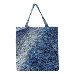 Waves Of The Ocean Grocery Tote Bag by GardenOfOphir