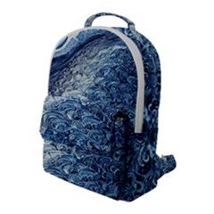 Waves Of The Ocean Flap Pocket Backpack (large) by GardenOfOphir