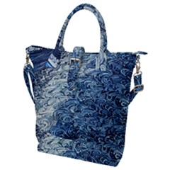 Waves Of The Ocean Buckle Top Tote Bag by GardenOfOphir