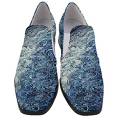 Waves Of The Ocean Women Slip On Heel Loafers by GardenOfOphir